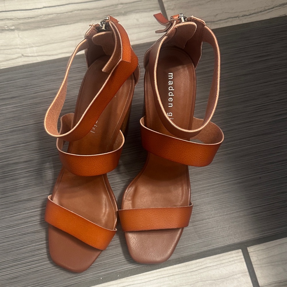 Madden Girl Women's Brown Strappy Heels